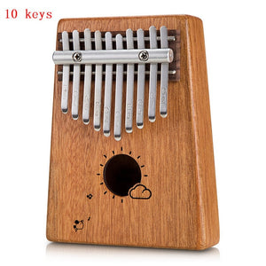 W-17T 17 Keys Kalimba Thumb Piano High-Quality Wood Mahogany Body Musical Instrument With Learning Book Tune Hammer for beginner