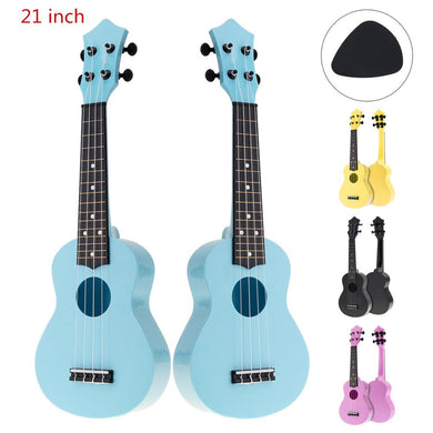 21 Inch Colorful Acoustic Ukulele 4 Strings Hawaiian Guitar Guitarra Instrument for Kids Beginner or Basic players