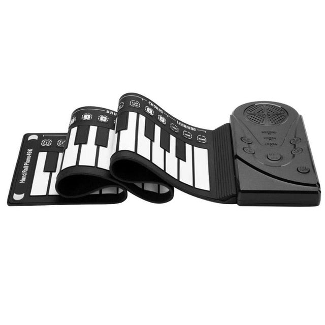 Portable 49/88 Keys Roll Up Piano Flexible Silicone Roll Up Folding Piano Keyboard for Child Student Musical Instruments