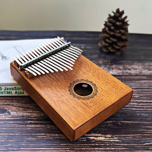 17 Keys Bull Kalimba Thumb Piano Mahogany Body Musical Instrument best quality and price