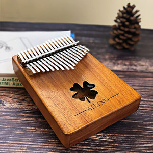 17 Keys Bull Kalimba Thumb Piano Mahogany Body Musical Instrument best quality and price