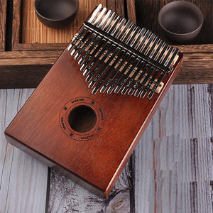 17 Keys Bull Kalimba Thumb Piano Mahogany Body Musical Instrument best quality and price