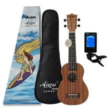 Charger l&#39;image dans la galerie, Aiersi brand 21 inch mahogany Soprano ukulele Hawaiian guitar ukelele