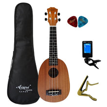 Charger l&#39;image dans la galerie, Aiersi brand 21 inch mahogany Soprano ukulele Hawaiian guitar ukelele