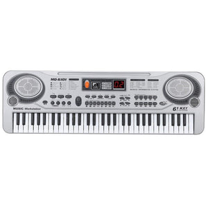 61-Key Keyboard Piano Piano Led Instrument Keyboard 21-Inch Music Education Double-Row Electronic Piano Children Beginner Elec