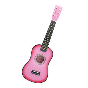 21 inch Solid Wood 6 Strings Acoustic Guitar Children Practice Mini String Acoustic Guitarra for Child Beginners Home-schooling