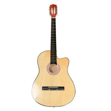 Charger l&#39;image dans la galerie, 38 Inch Creative Cutaway Acoustic Guitars with Guitar Plectrum Portable Students Wooden Guitar 19 Frets Stringed Instrument