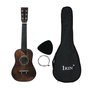 IRIN Mini 25 Inch Basswood Acoustic 12 Frets 6 Strings Guitar with Pick and Strings for Children