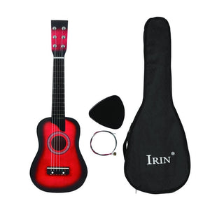 IRIN Mini 25 Inch Basswood Acoustic 12 Frets 6 Strings Guitar with Pick and Strings for Children