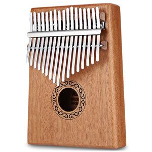 W-17T 17 Keys Kalimba Thumb Piano High-Quality Wood Mahogany Body Musical Instrument With Learning Book Tune Hammer for beginner