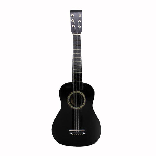 IRIN Mini 23 Inch Basswood 12 Frets 6 String Acoustic Guitar with Pick and Strings for Kids / Beginners(black)