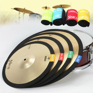 Percussie Instrument Accessoires Mute Cushion Effective Protection of Cymbals 14/16/18/20 inch 4pcs Drum Mute Circle Pads