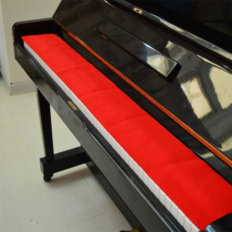 Piano Keyboard Cloth Piano Accessories Dustproof Moisture-Proof Double-Sided Worsted Protective Cover Key Maintenance