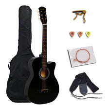 Charger l&#39;image dans la galerie, 38 inch Acoustic Guitar for Beginners Guitar Sets with Capo Picks 6 Strings Guitar Basswood 13 Colors Musical Instruments AGT166