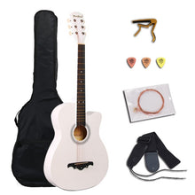 Charger l&#39;image dans la galerie, 38 inch Acoustic Guitar for Beginners Guitar Sets with Capo Picks 6 Strings Guitar Basswood 13 Colors Musical Instruments AGT166