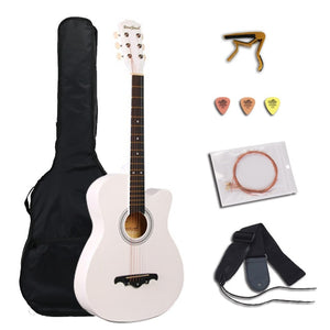 38 inch Acoustic Guitar for Beginners Guitar Sets with Capo Picks 6 Strings Guitar Basswood 13 Colors Musical Instruments AGT166